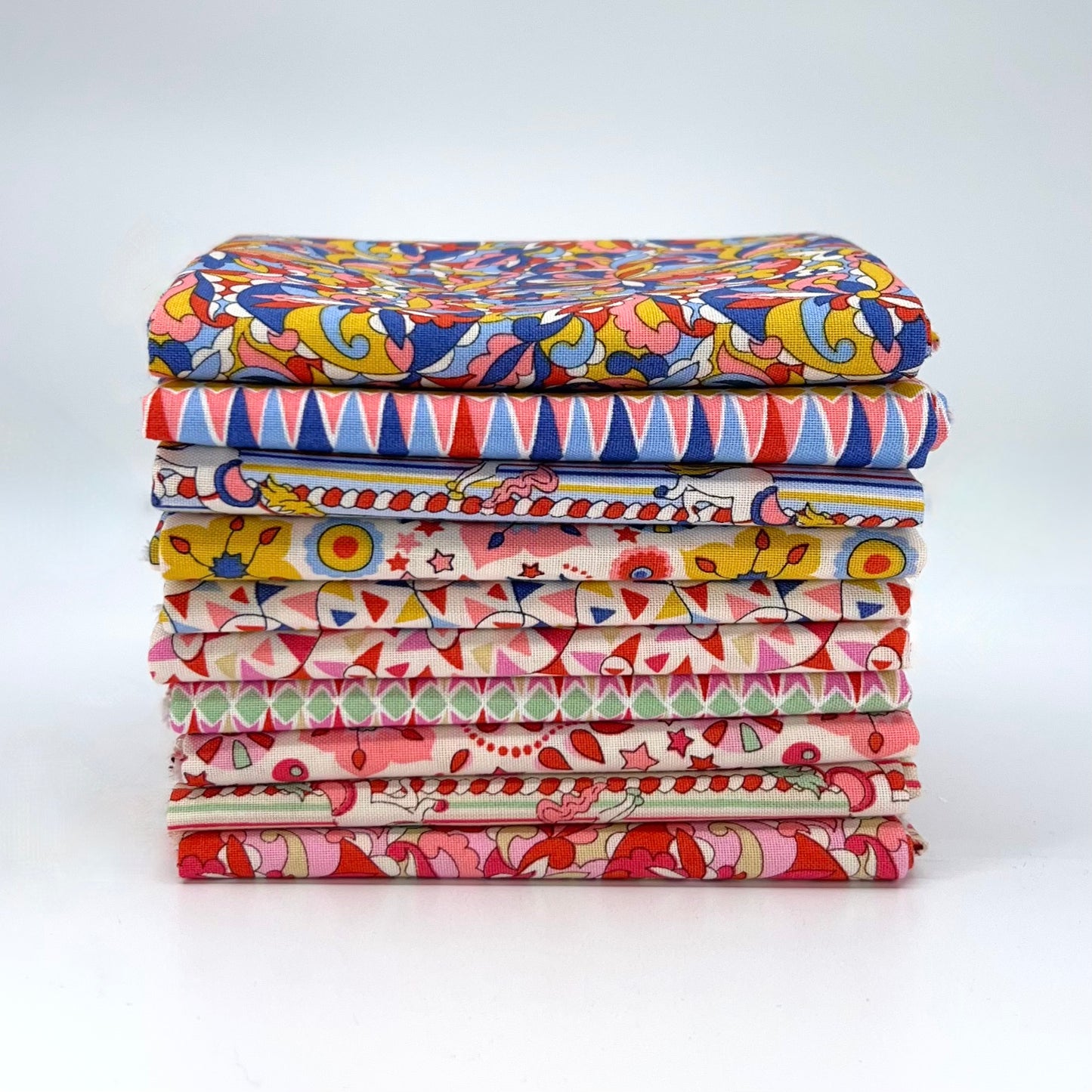 Liberty Fabrics-Fat Quarter Bundle of Summer Fair (10 Pieces)-fat quarters-gather here online