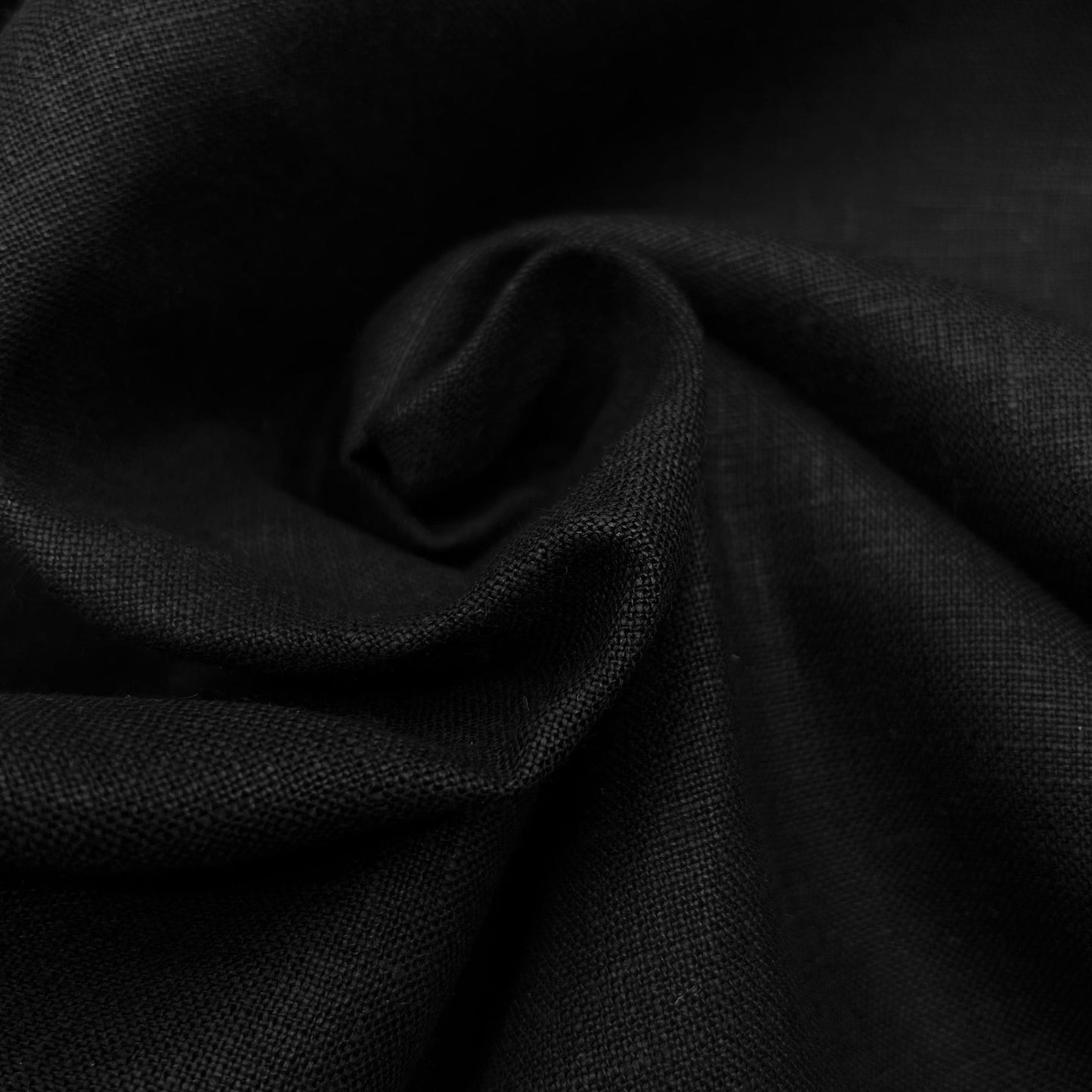 Lino Textil-Nevada Linen Black-fabric-gather here online
