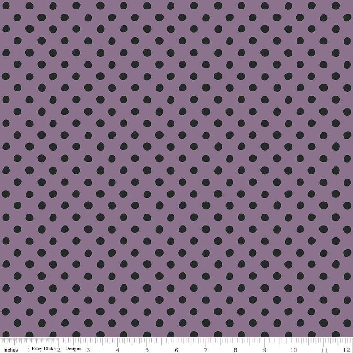Riley Blake Designs-Dots Plum-fabric-gather here online