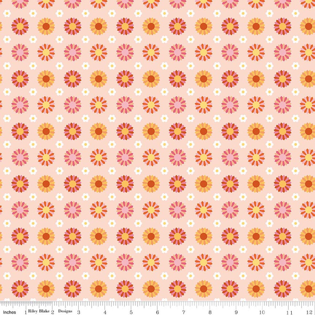 Riley Blake Designs-Dresden Peach-fabric-gather here online