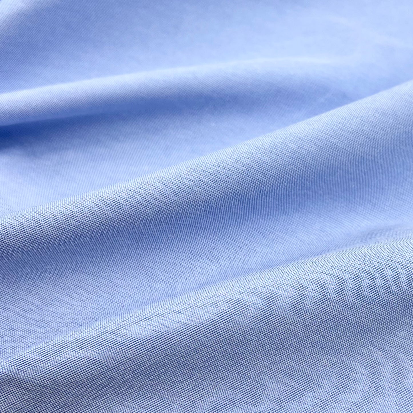 REMNANT: 4.5oz Yarn Dyed Cotton/Poly Oxford, Blue 30% OFF 1.5 YDS