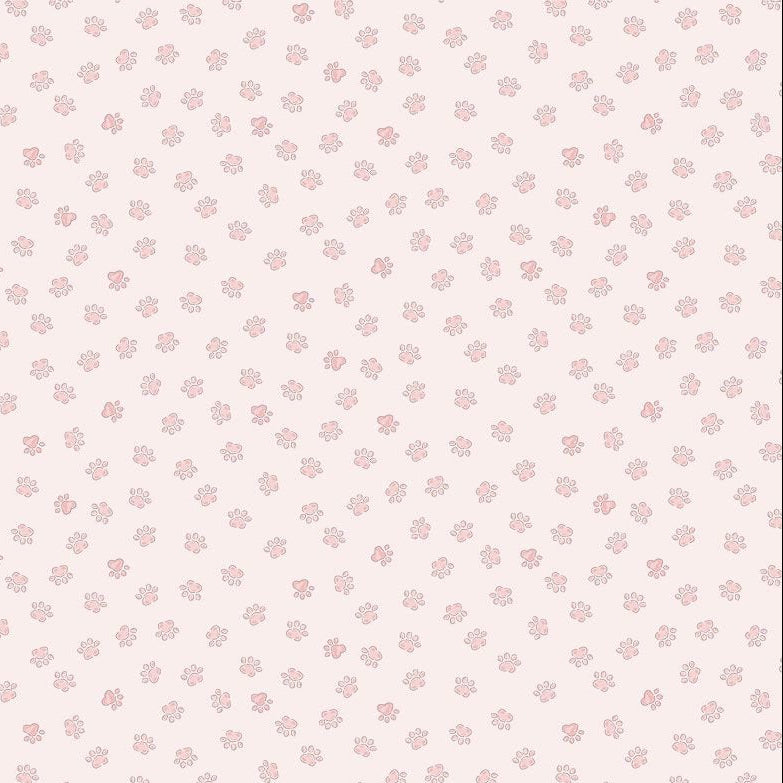 Cat Paws Blush Flannel