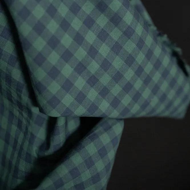 Merchant & Mills-Elsie Gingham Cotton/Linen-fabric-gather here online