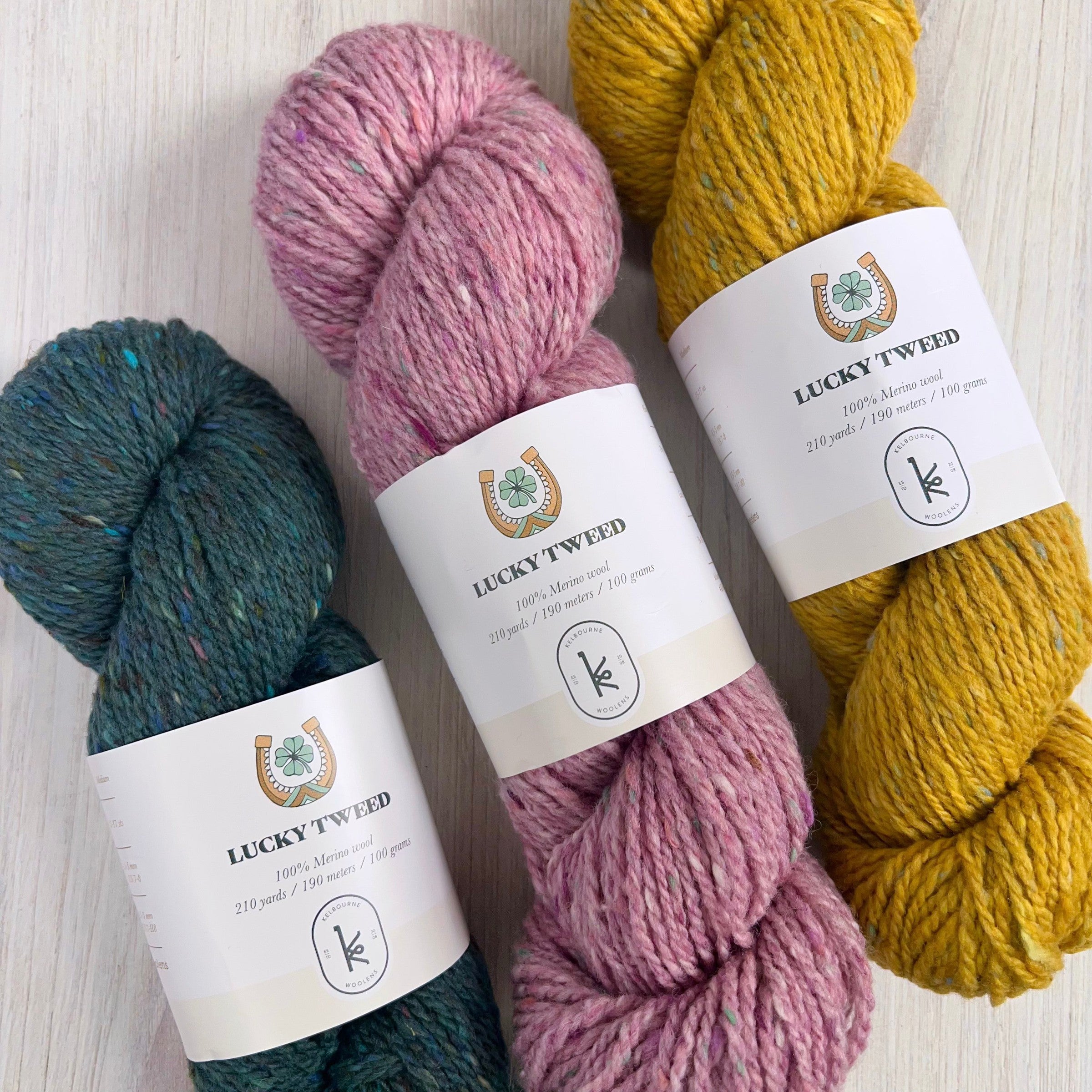 lucky brand yarn bamboo Kelbourne Woolens Lucky Tweed
