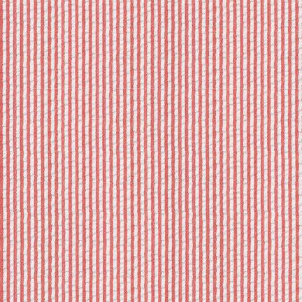 Robert Kaufman-Seersucker Stripe Red-fabric-gather here online