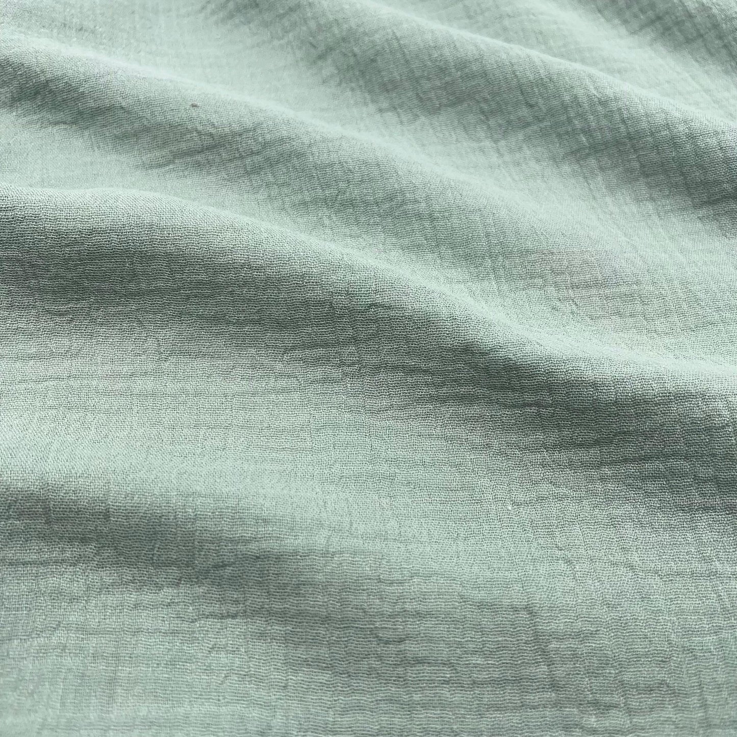 Secret Spark-Cotton Gauze Solid - Sage-fabric-gather here online