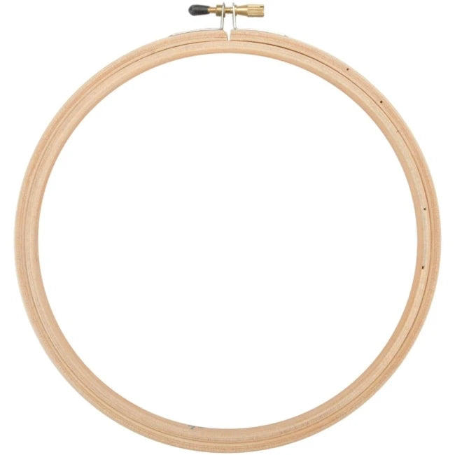 nice wood hoops-Wood Embroidery Hoop 7”-embroidery notion-gather here online