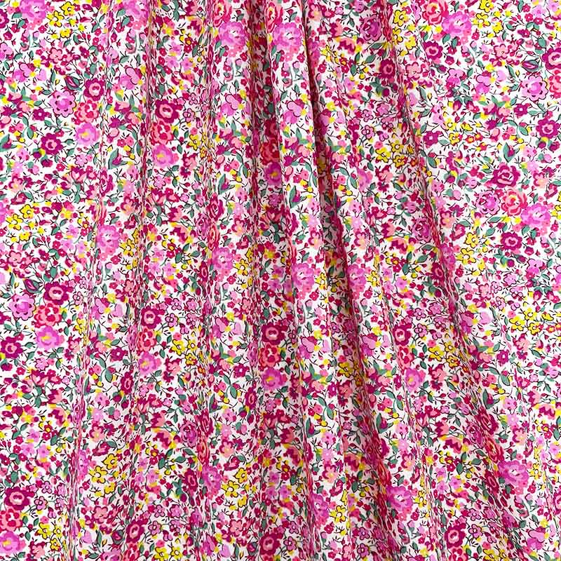 Liberty of London-Tana Lawn - Emma and Georgina Fuchsia-fabric-gather here online