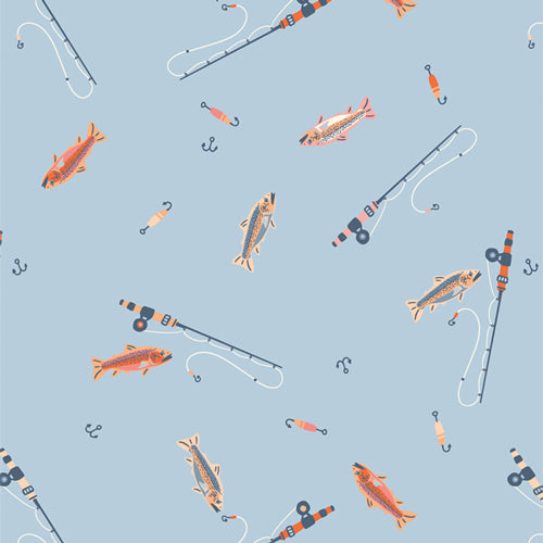 Art Gallery Fabrics-Perfect Catch Mist Flannel-fabric-gather here online