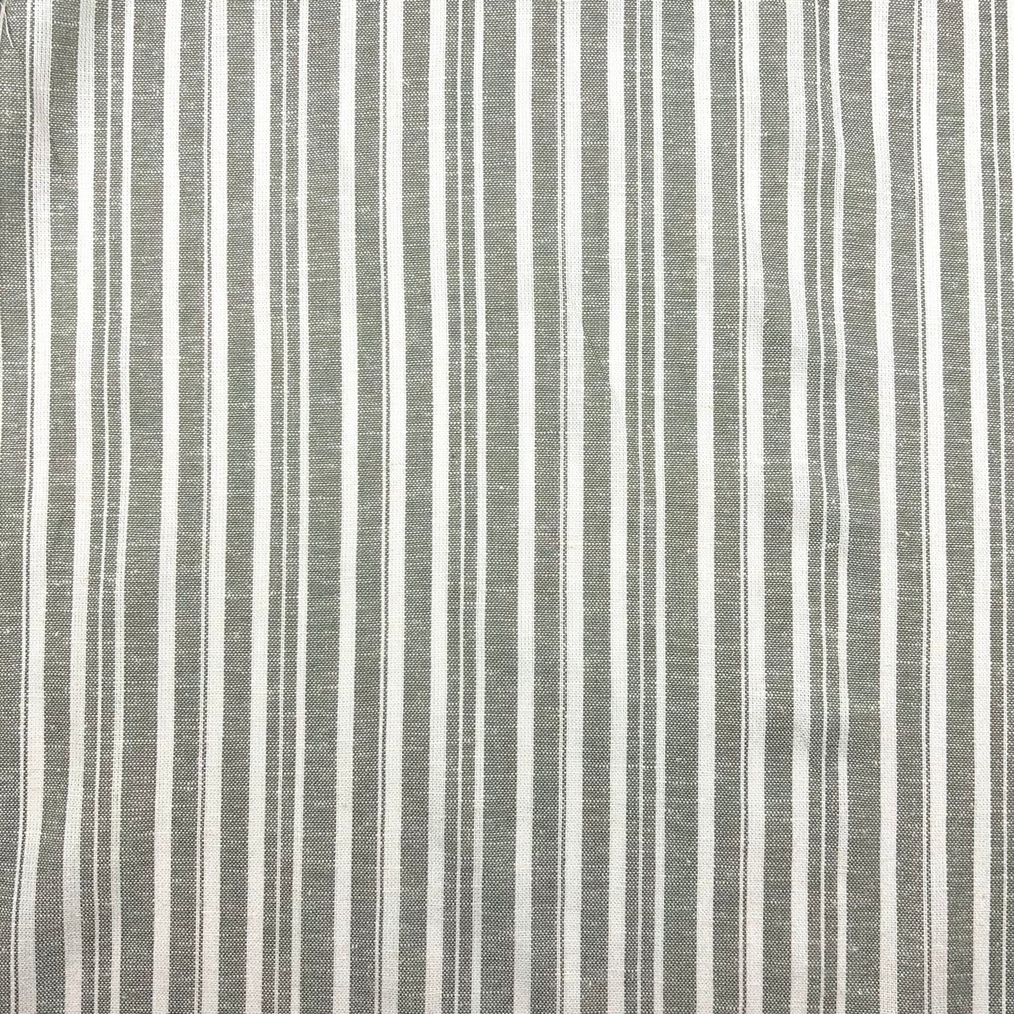 Coastal Stripe Linen Rayon - Sage