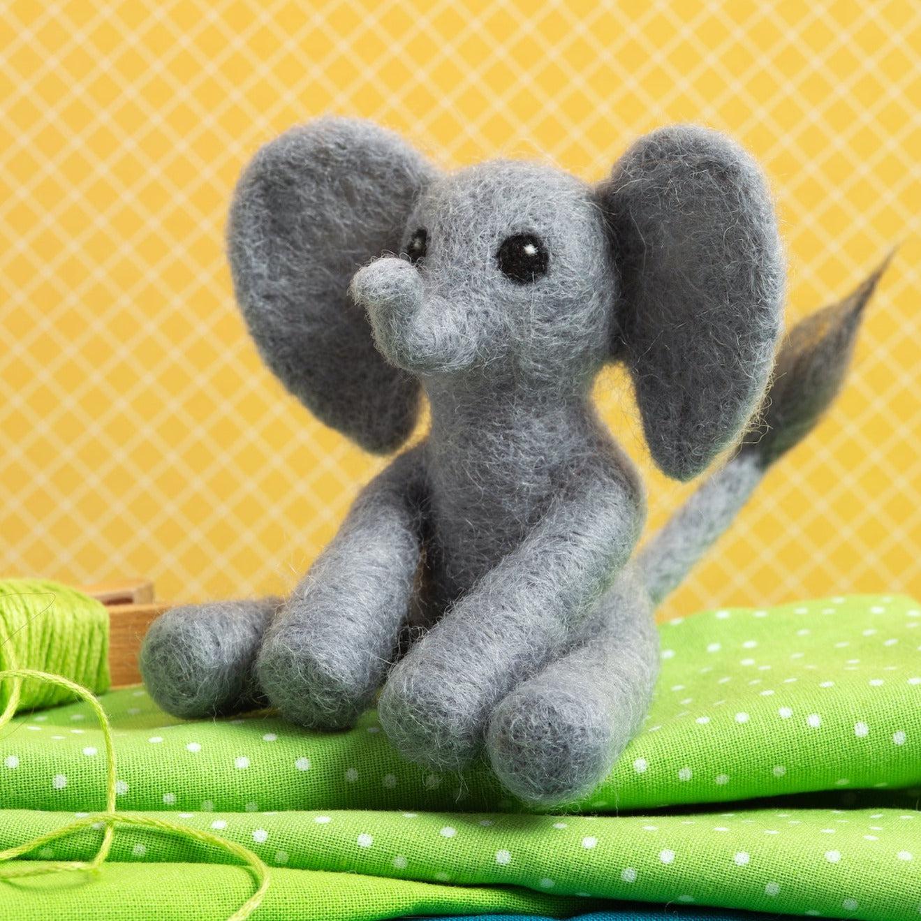 Handmade Felt 2024 Elephant Picture