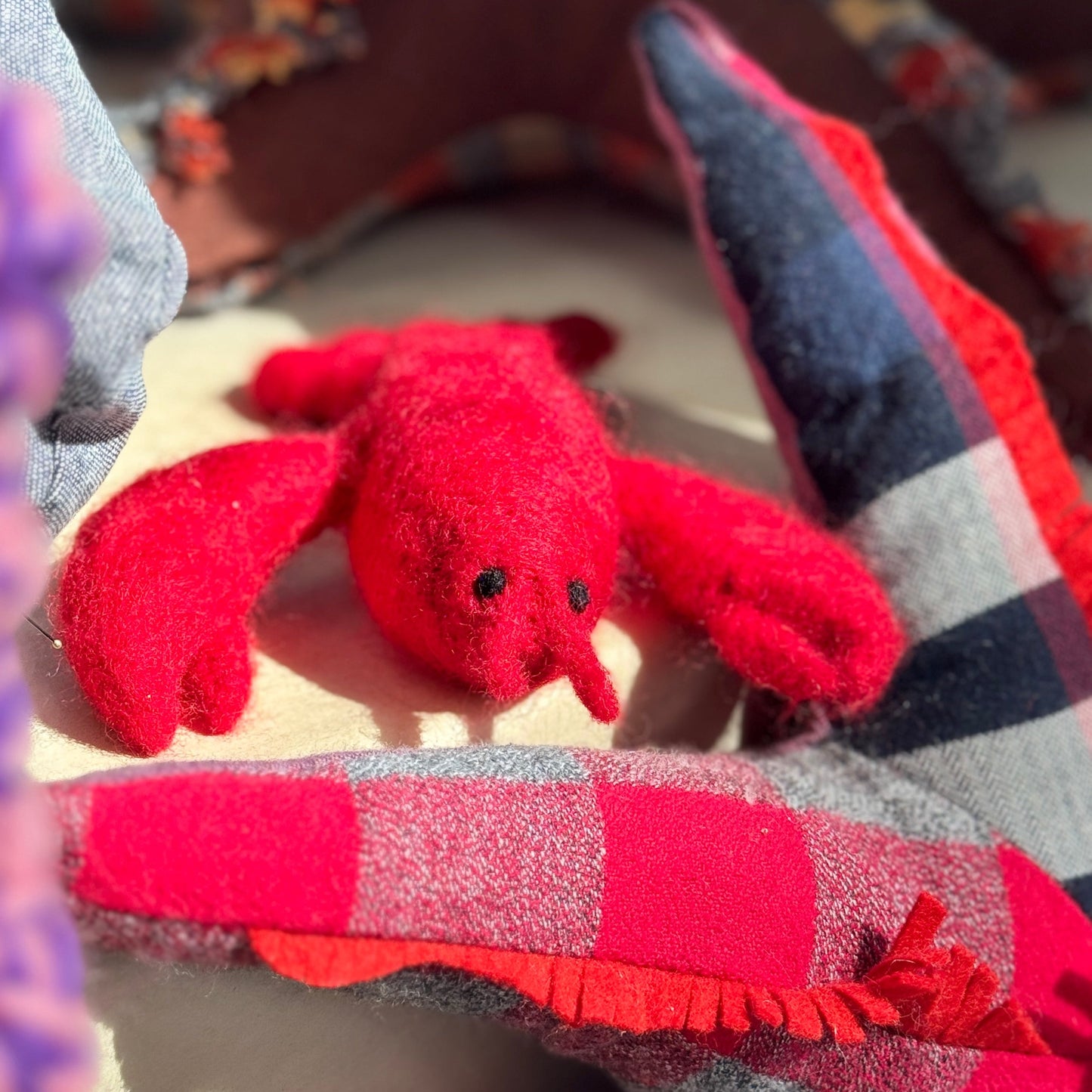 gather here classes-Needle Felted Lobster-class-gather here online