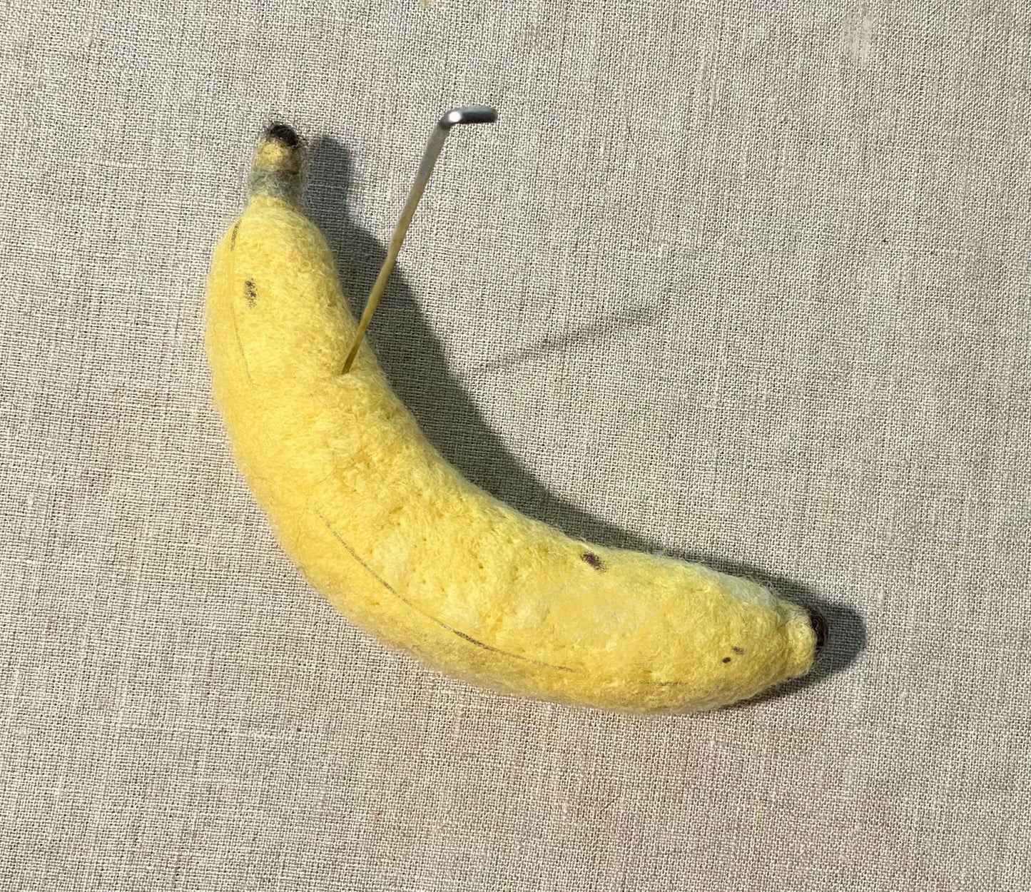 gather here classes-Needle Felted Banana-class-gather here online