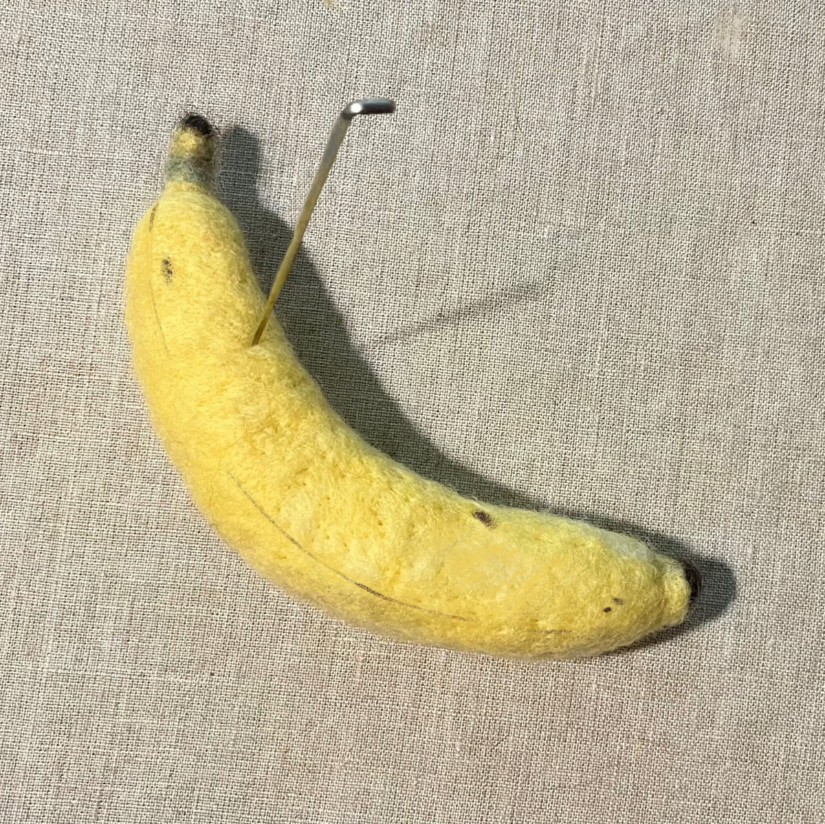 gather here classes-Needle Felted Banana-class-gather here online