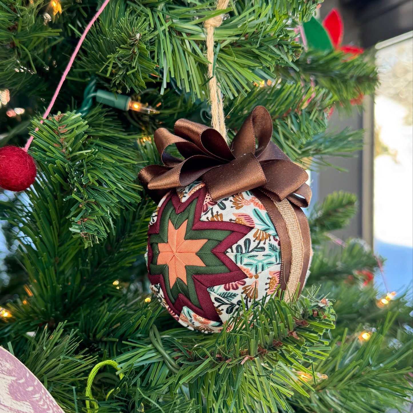 gather here classes-Quilted Fabric Ornament-class-gather here online