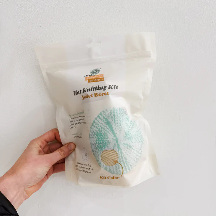 Kelbourne Woolens-Year of DK Hats Kit - Juliet (March)-knitting / crochet kit-gather here online