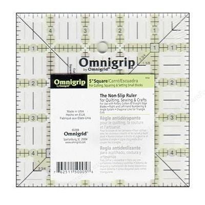 Omnigrid-Omnigrip 5" Square Quilting Ruler-sewing notion-gather here online