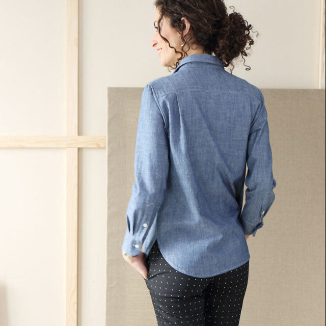 Liesl + Co-Classic Shirt Pattern - PDF DOWNLOAD-sewing pattern-gather here online