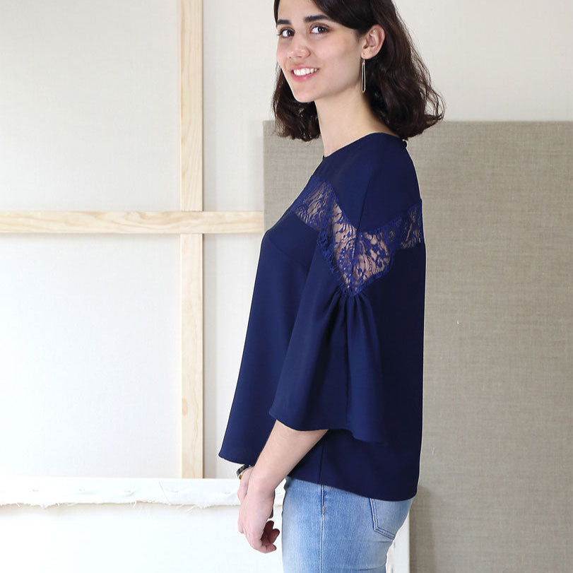 Liesl + Co-Afternoon Tea Blouse Pattern - PDF DOWNLOAD-sewing pattern-gather here online