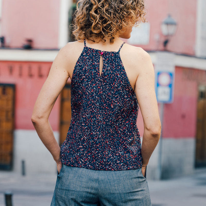 Liesl + Co-Enmore Halter Dress & Top Pattern - PDF DOWNLOAD-sewing pattern-gather here online