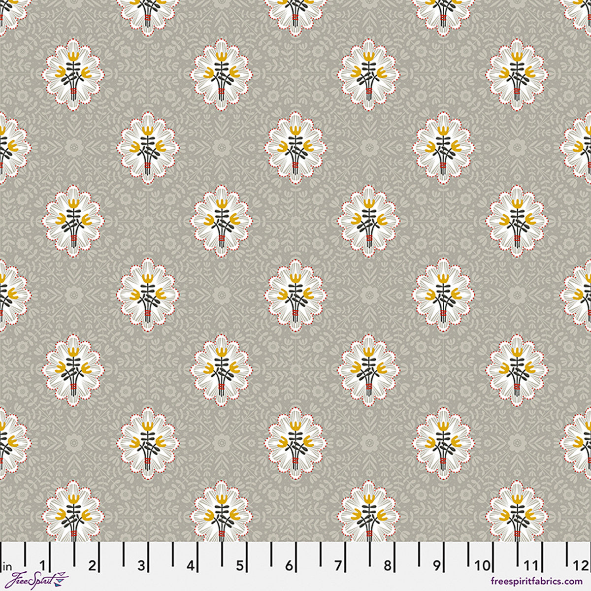 Free Spirit-Soft Floral Taupe-fabric-gather here online