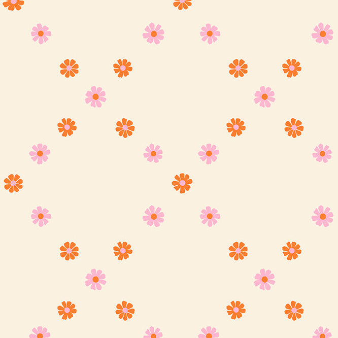 Ruby Star Society-Diamond Flowers Posy Orange-fabric-gather here online