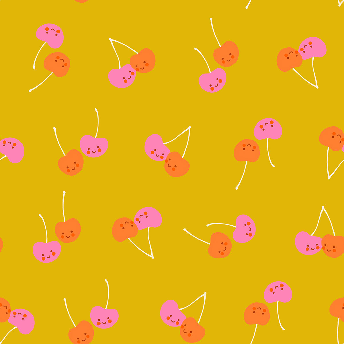 Ruby Star Society-Cherry Friends Goldenrod-fabric-gather here online