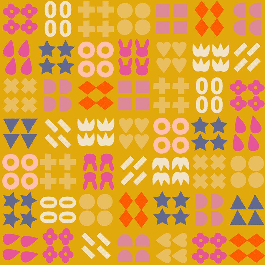 Ruby Star Society-Shapely Goldenrod-fabric-gather here online