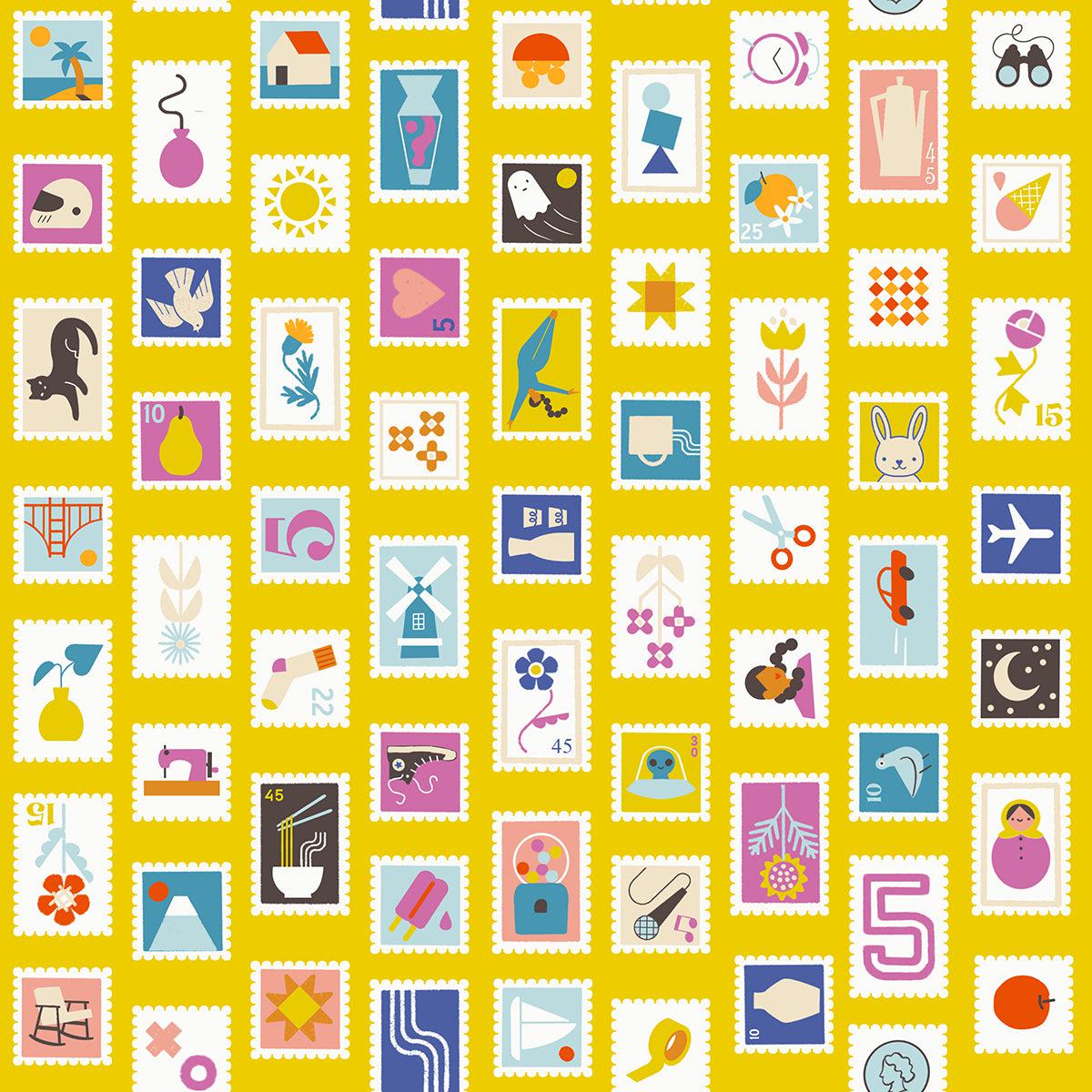 Ruby Star Society-Stampy Golden Hour-fabric-gather here online