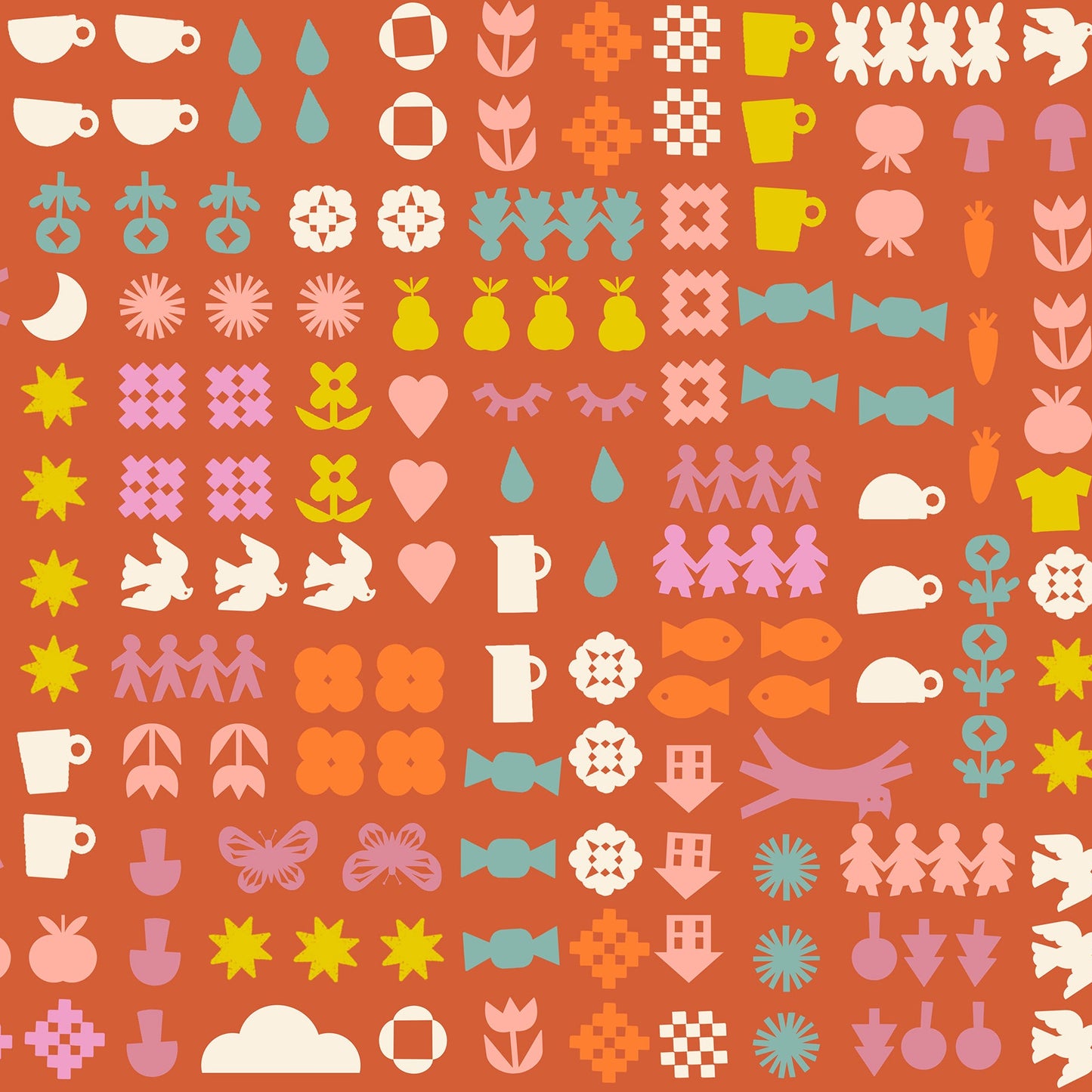 Ruby Star Society-Together Persimmon-fabric-gather here online