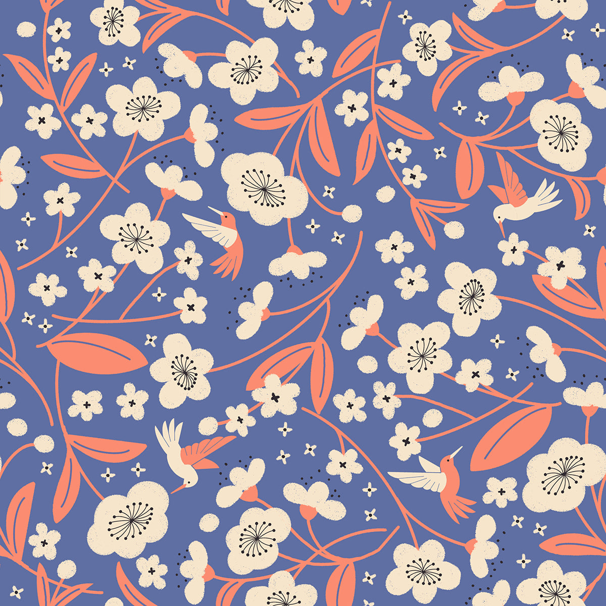 Ruby Star Society-Persimmon Blossoms Twilight-fabric-gather here online