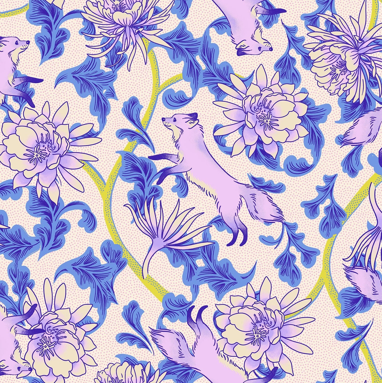 Ruby Star Society-Fox Bloom Natural-fabric-gather here online