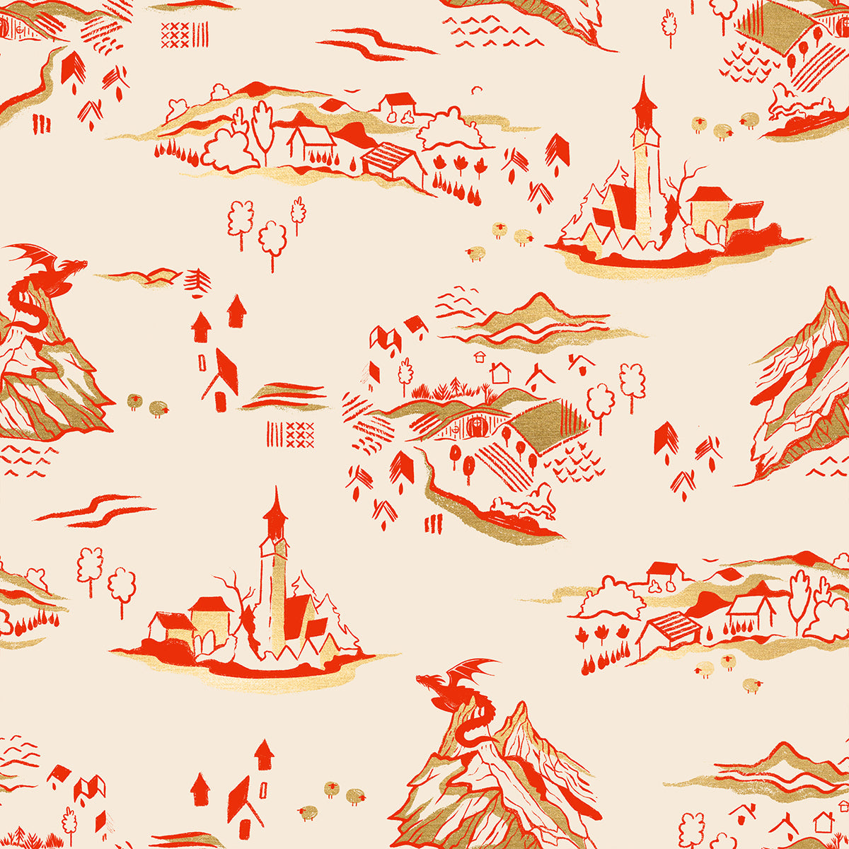 Ruby Star Society-Mountain Town Metallic Dark Ruby-fabric-gather here online