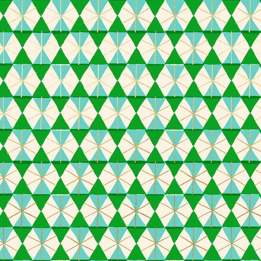 Ruby Star Society-Happy Hexie Metallic Verdant-fabric-gather here online