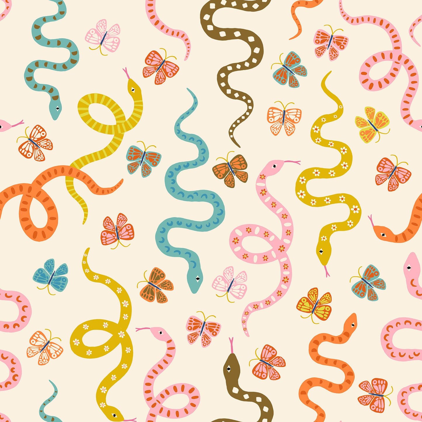 Ruby Star Society-Garden Snake Natural-fabric-gather here online