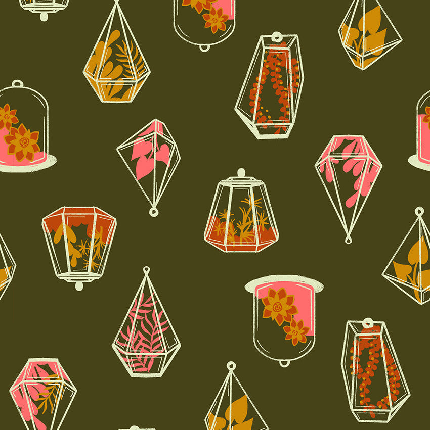 Ruby Star Society-Terrarium Mossy-fabric-gather here online