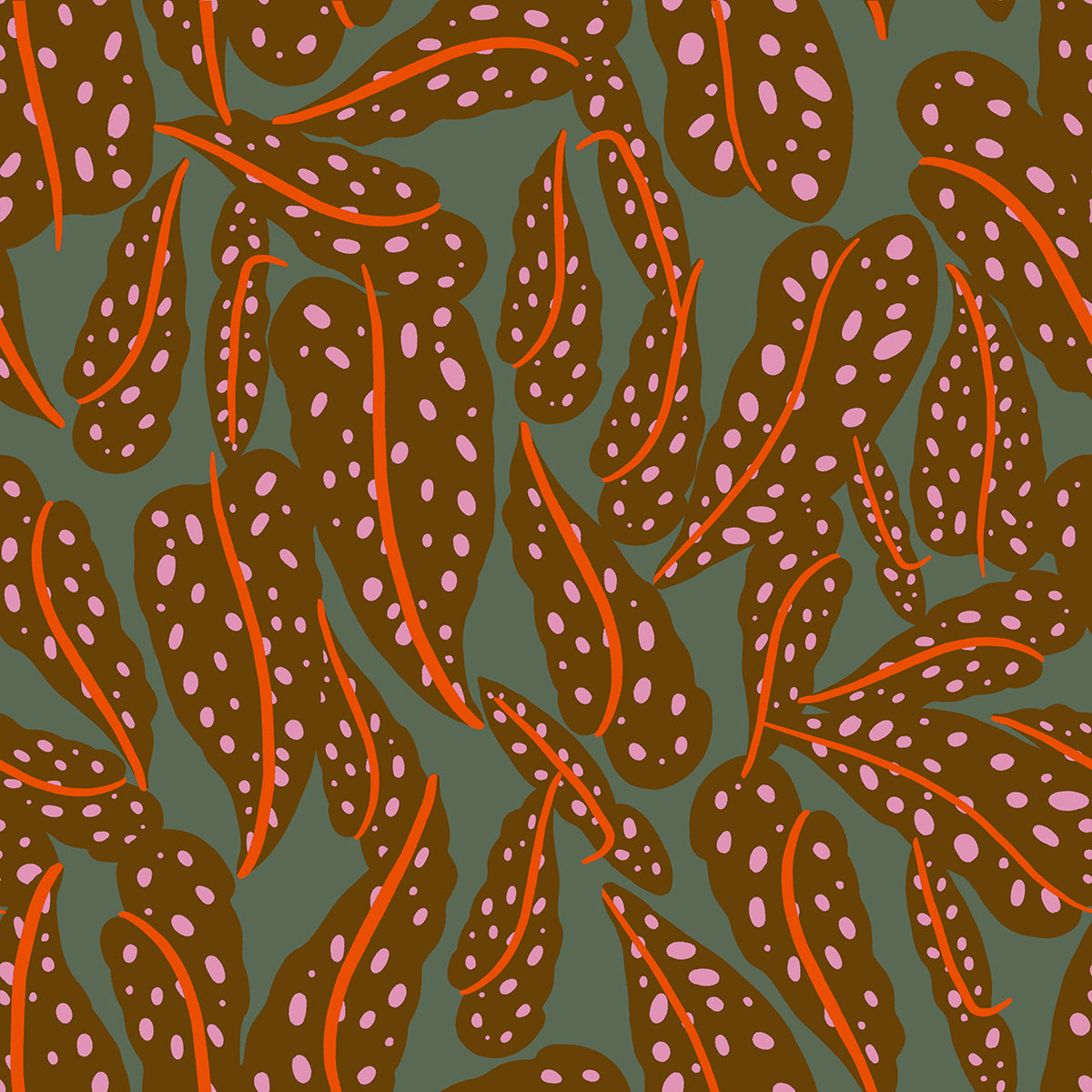 Ruby Star Society-Overlapping Leaves Cocoa-fabric-gather here online