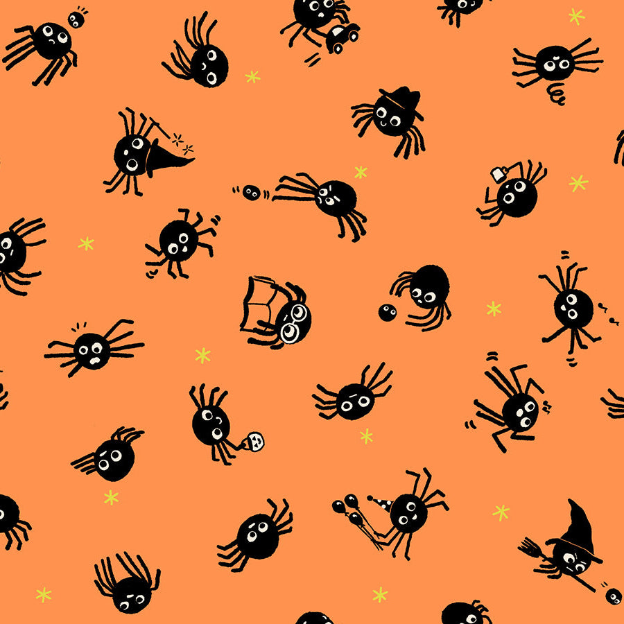 Ruby Star Society-Spider Sense Pumpkin-fabric-gather here online