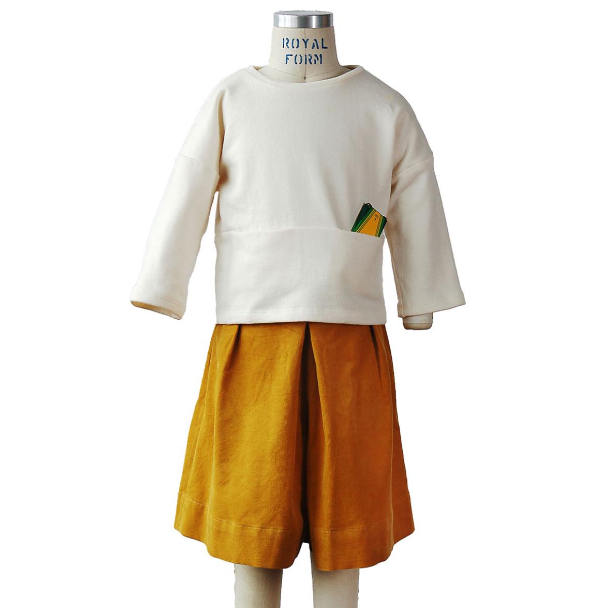 oliver + s-Lunch Box Tee & Culottes Pattern - PDF DOWNLOAD-sewing pattern - kids-gather here online