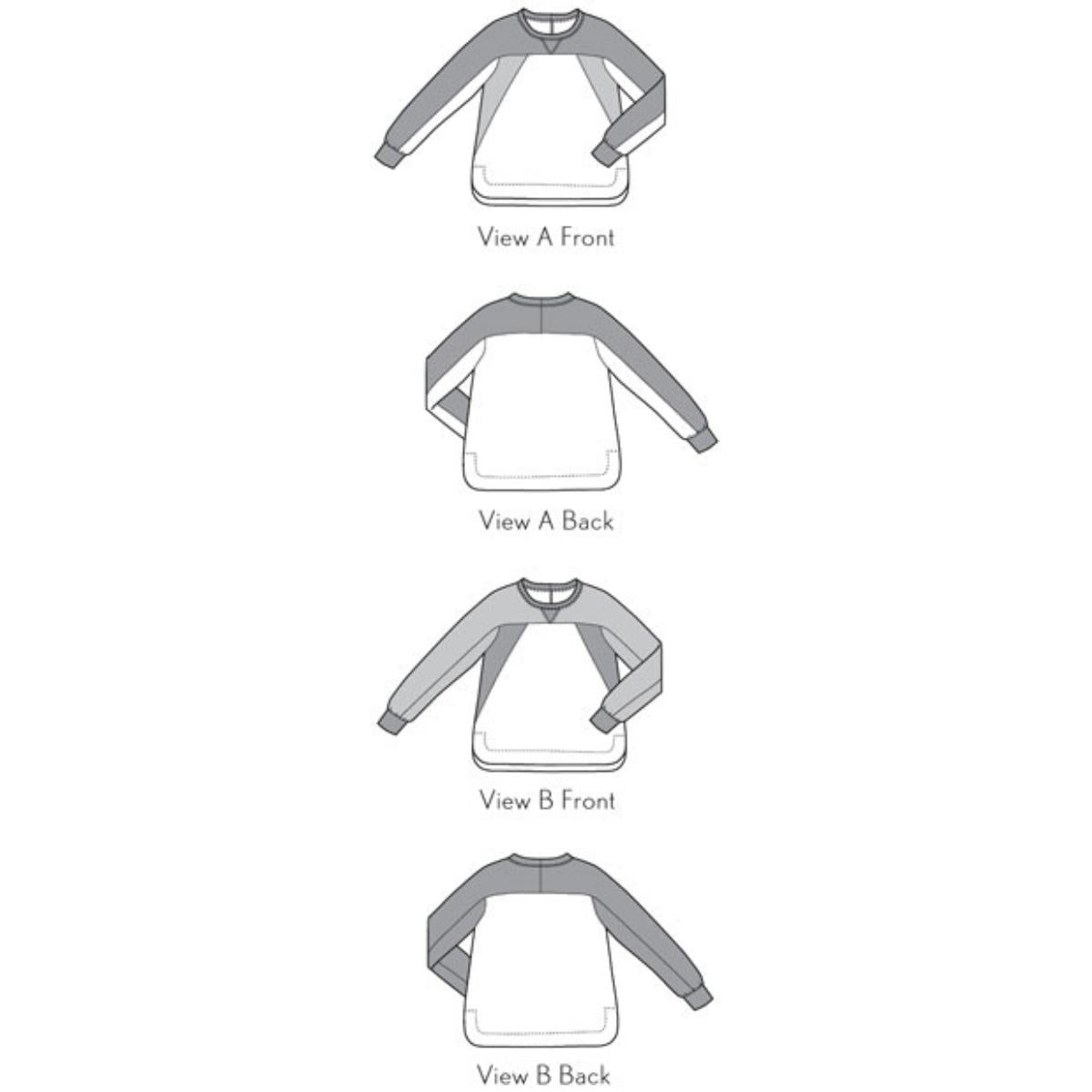 Liesl + Co-Noord T-Shirt & Sweatshirt Pattern - PDF DOWNLOAD-sewing pattern-gather here online