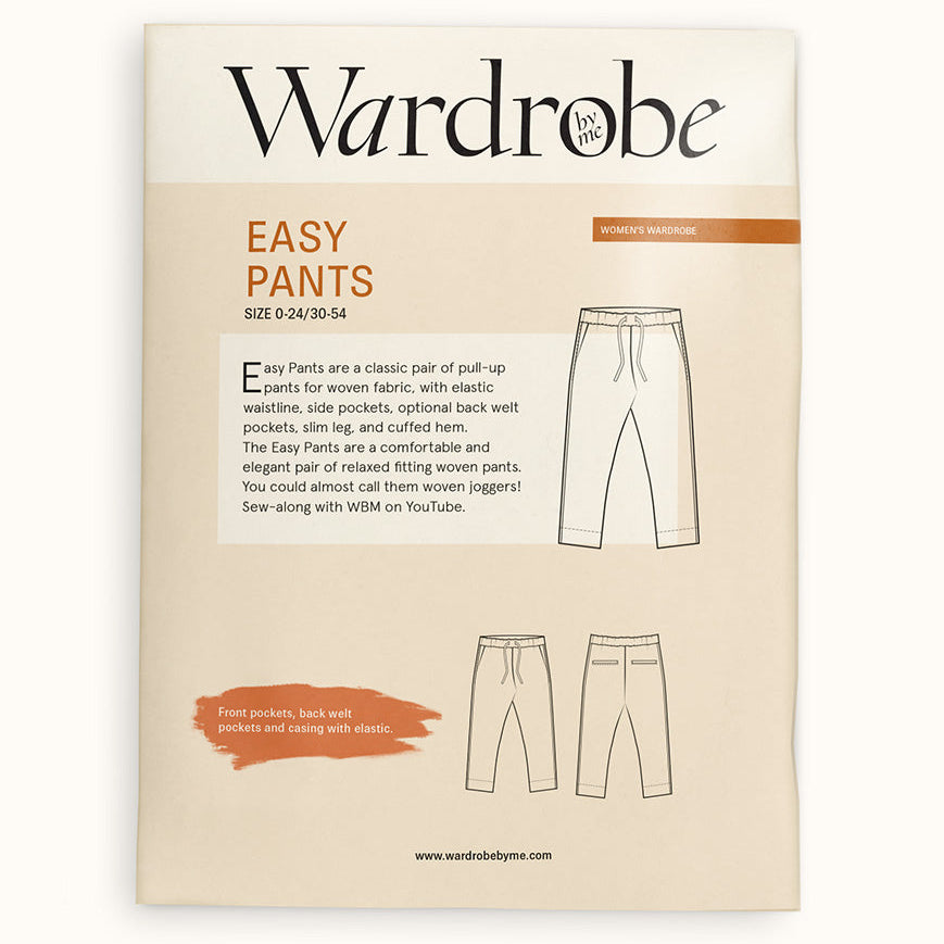 Wardrobe By Me-Easy Pants Pattern-sewing pattern-gather here online