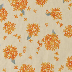 Kokka-Orange Floral on Brushed Cotton-fabric-gather here online