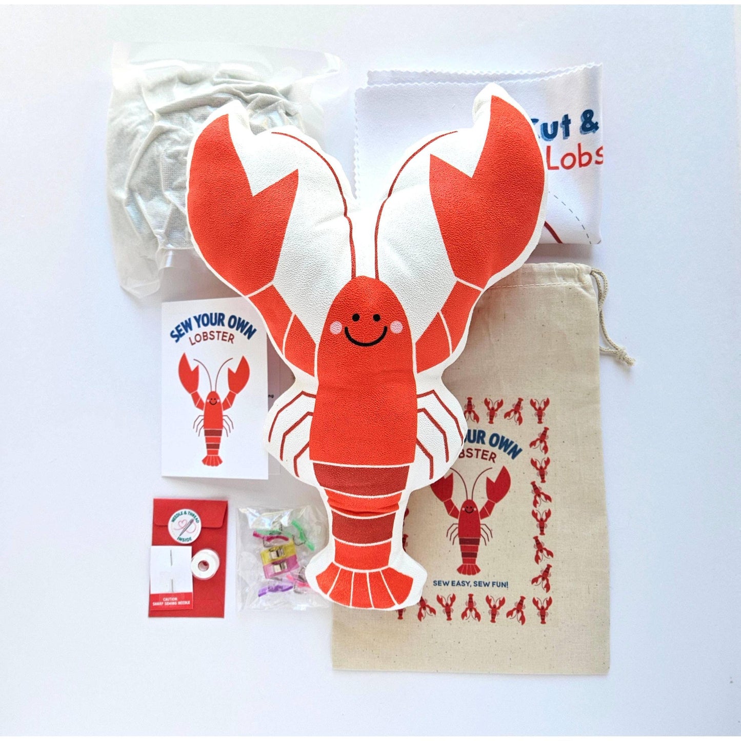 Nickwilljack-DIY Beginner Lobster Sewing Kit-sewing kit-gather here online