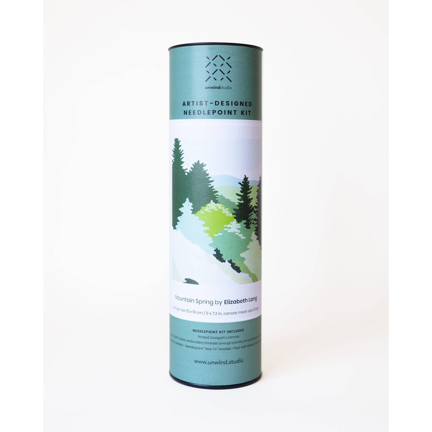 Unwind Studio-Mountain Spring Needlepoint Kit-embroidery kit-gather here online