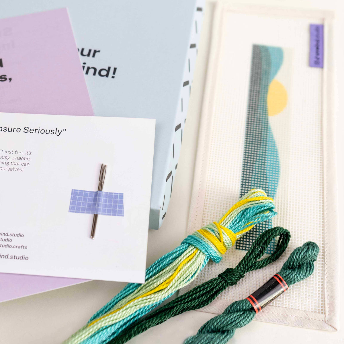 Green Mountain Key Fob Needlepoint Kit