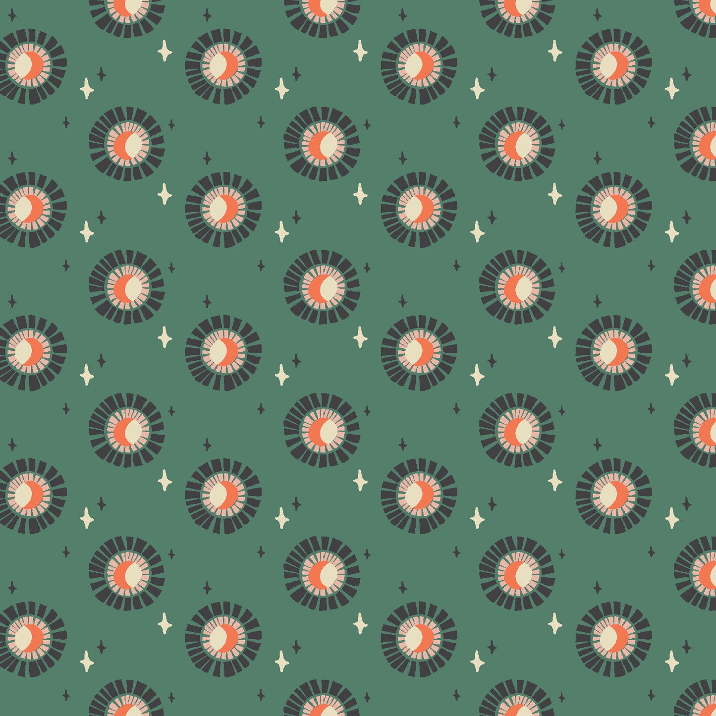 Cotton + Steel-Cascade Sun Evergreen-fabric-gather here online