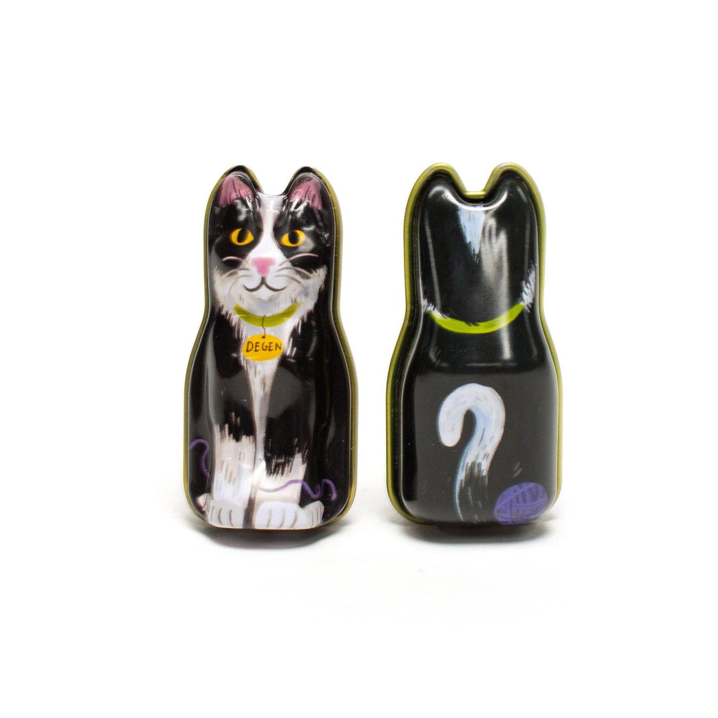 DEGEN-Black Cat Tin - Barber Cord-knitting notion-gather here online