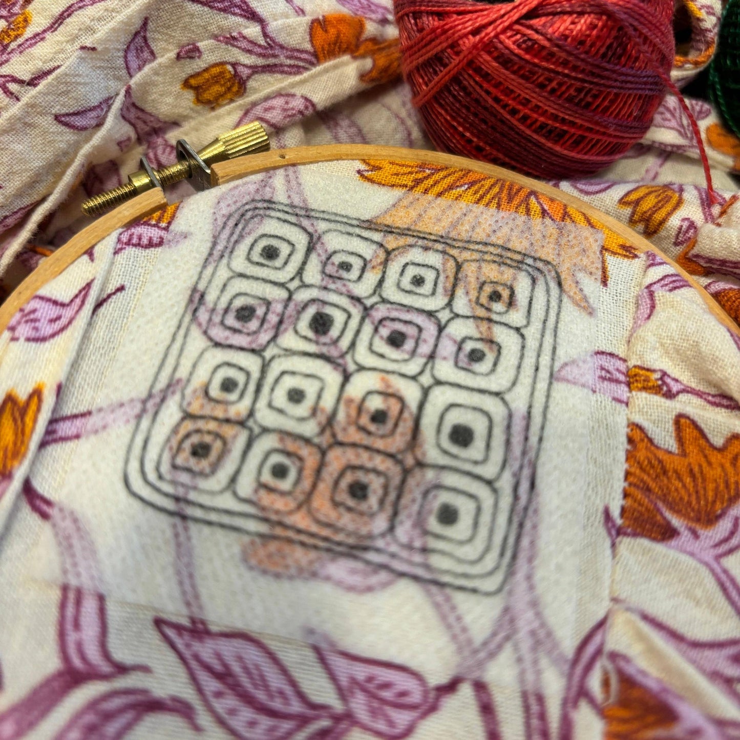 Dropcloth Samplers-Quilt Squares Stick and Stitch Set-embroidery pattern-gather here online