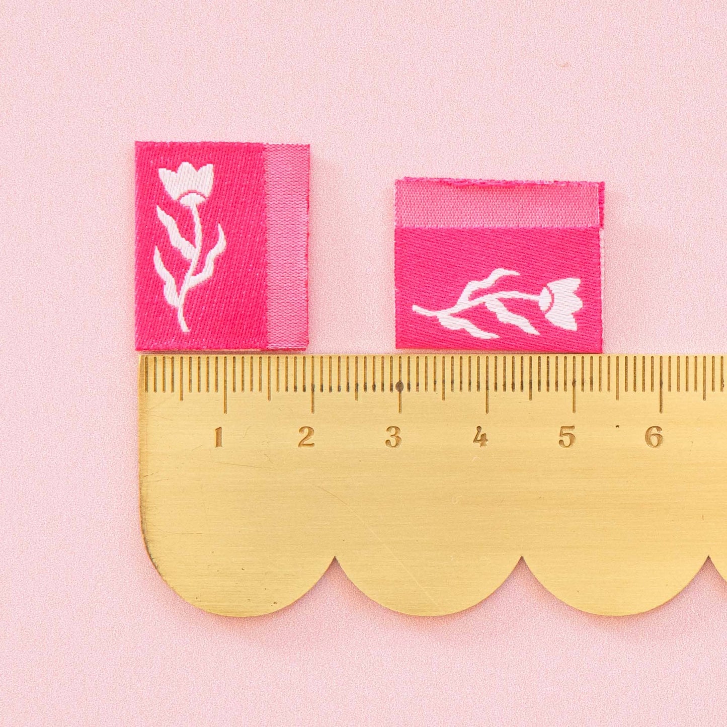 Sarah Hearts-Tiny Floral Side Sew-In Labels-sewing notion-gather here online