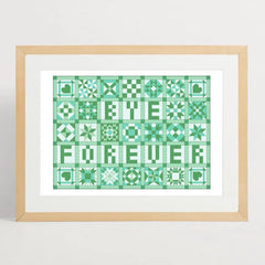 Stay Home Club-Bye Forever Patchwork Print-accessory-gather here online
